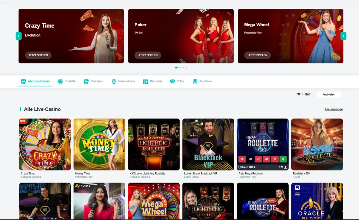 spininio casino live